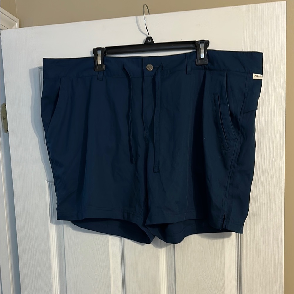 Magellan Outdoors Blue Athletic Shorts Elastic Waist